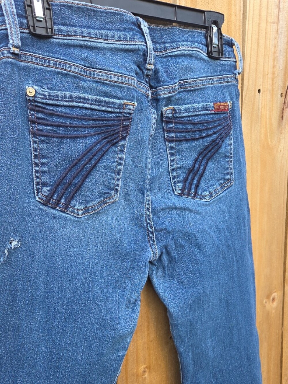 7 For All Mankind Dojo Jeans flared leg Sz 29 - Picture 4 of 8